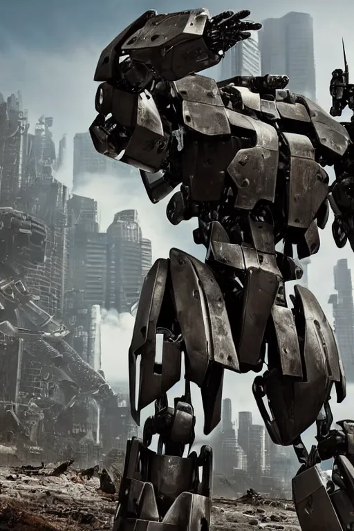 Prompt: a furture ai boxing humanoid mecha in ruin city, victory, punk style, by war robots, real steel ( 2 0 1 1 ), westworld and eve venture and pacific rim and machine warrior 5, cryengine, frostbite 3 engine, camouflage scheme, sharp focus, 8 k realistic, high definition, insanely detailed, sunny, ray tracing, realistic shaded,