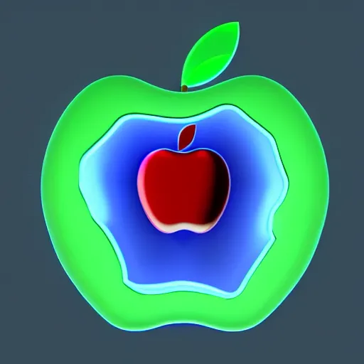 Prompt: a cybernetic apple made of polygons, virtual apple, polygonal apple, floating in a dark blue void of particles, 4k detailed, 8k, Y2K aesthetic