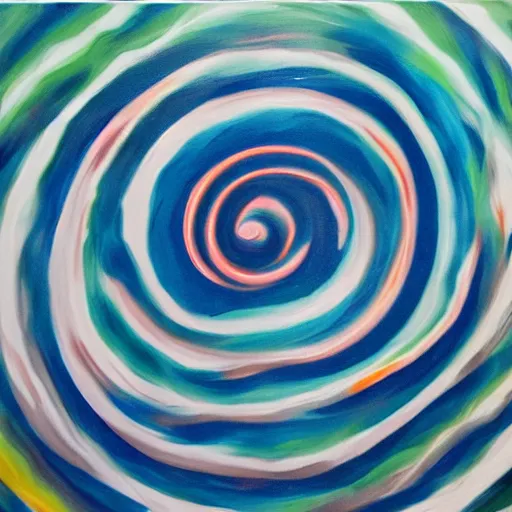 Image similar to acrylic swirl painting