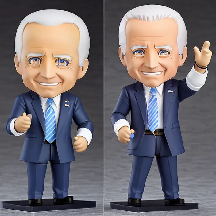 Image similar to joe biden, an anime nendoroid of joe biden, figurine, detailed product photo