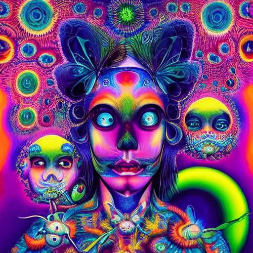 Image similar to psychedelic album cover in the style of Hannah Yata 4k
