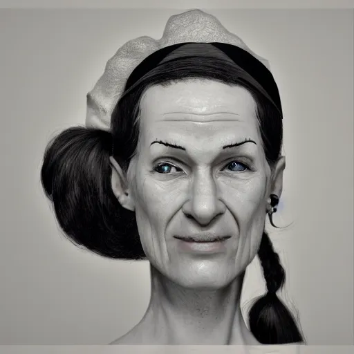 Prompt: olive oyl, photorealistic,