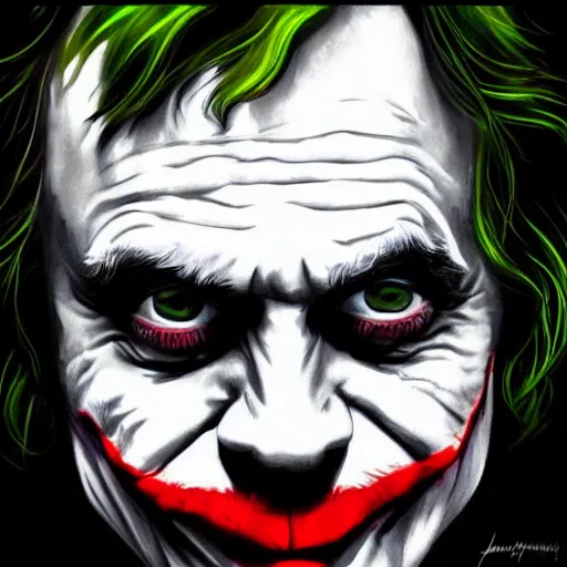 Image similar to mark hamill as the joker! as luke skywalker, oil painting, artgerm, artstation, highly detailed, portrait