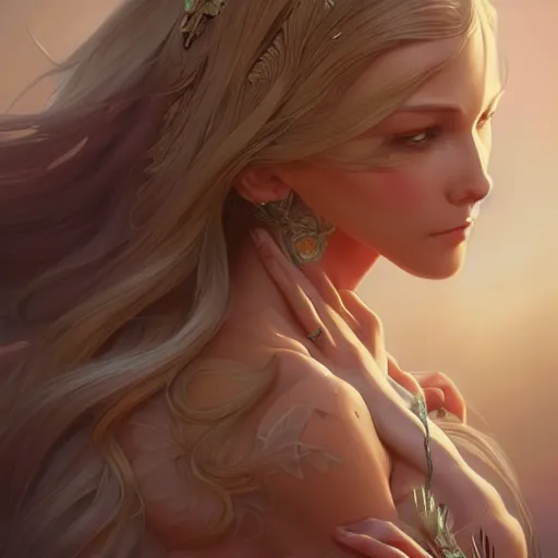 Image similar to mt lady, intricate, highly detailed, digital painting, artstation, concept art, smooth, sharp focus, illustration, unreal engine 5, 8 k, art by artgerm and greg rutkowski and alphonse mucha