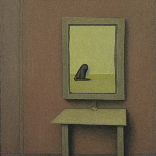 Prompt: a madman by gertrude abercrombie