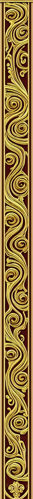 Image similar to decorative border, art nouveau, golden swirls and spirals, trending on cgsociety