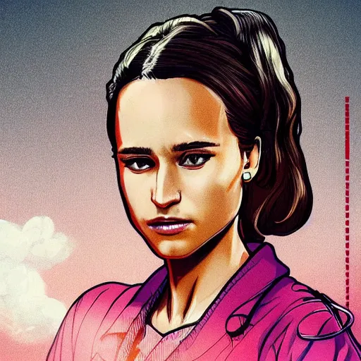 Image similar to Alicia Vikander portrait in the style of wataboku, anime