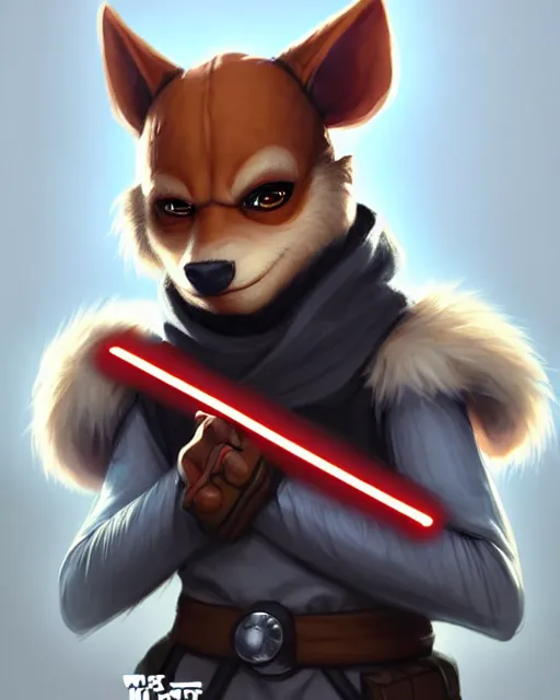 Image similar to character concept art of a cute young male anthropomorphic starwars furry | | cute - fine - face, pretty face, key visual, realistic shaded perfect face, fine details by stanley artgerm lau, wlop, rossdraws, james jean, andrei riabovitchev, marc simonetti, and sakimichan, trending on artstation