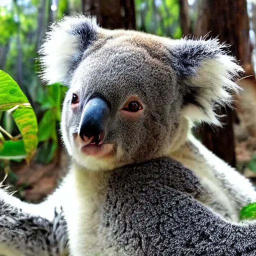 Image similar to koala selfie