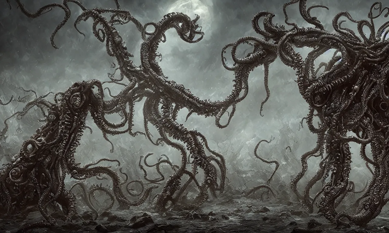 Image similar to lovecraftian horror, epic, detailed, 4k, realistic