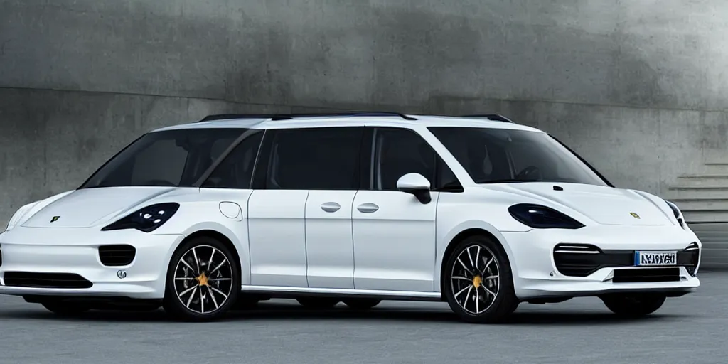 Image similar to “2021 Porsche Minivan, ultra realistic, 4K, high detail”