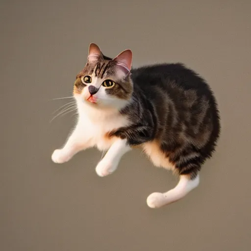 Prompt: surprised cat jumping out of its skin highly detailed, extremely high quality, hd, 4 k, 8 k, canon 3 0 0 mm, professional photographer, 4 0 mp, lifelike, top - rated, award winning, realistic, detailed lighting, detailed shadows, sharp, no blur, edited, corrected, trending