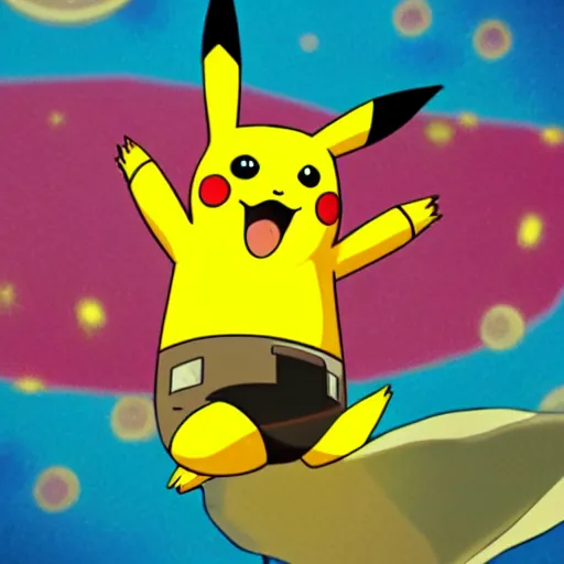 Image similar to pikachu pika chuuuuuuu pikachu planet