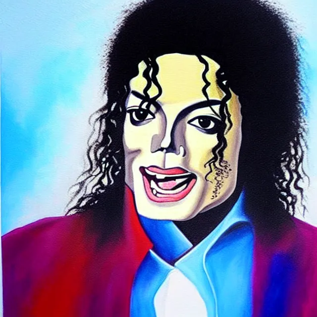 Prompt: a beautiful painting michael jackson, by alberto mielgo movie jibaro