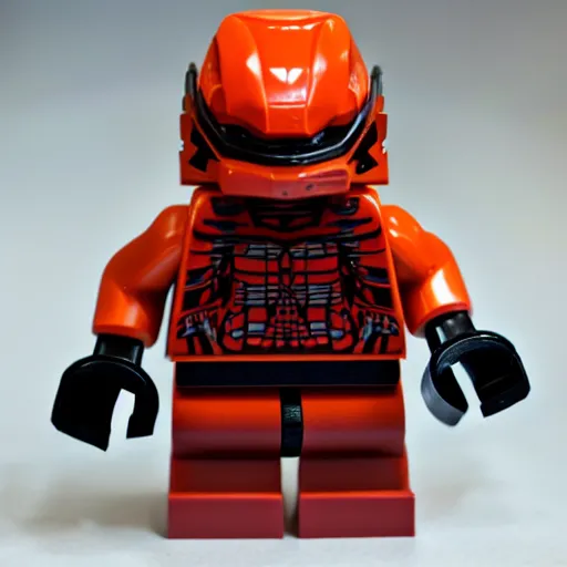 Prompt: the predator as a lego minifigure, product photo, 8 k