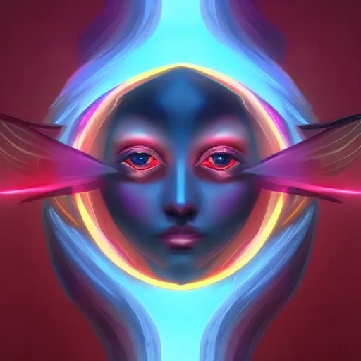 Prompt: the most original and beautiful profile picture on discord, symetrical, 4 k, beautiful gorgeous digital art, trending on artstation