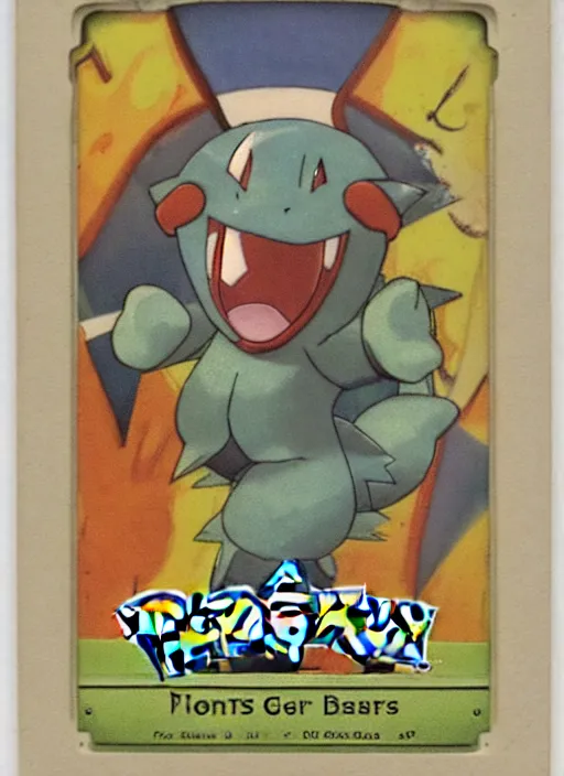 Image similar to a single pokemon card art from 1 8 9 0's award winning art