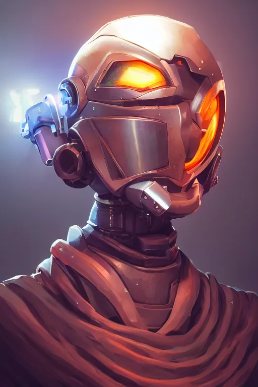 Image similar to epic mask helmet robot ninja portrait stylized as fornite style game design fanart by concept artist gervasio canda, behance hd by jesper ejsing, by rhads, makoto shinkai and lois van baarle, ilya kuvshinov, rossdraws global illumination radiating a glowing aura global illumination ray tracing hdr render in unreal engine 5