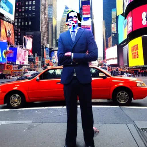 Prompt: Saul Goodman in times square