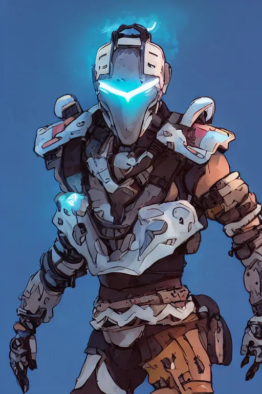 Image similar to combination suit armor aloy horizon forbidden west horizon zero dawn robot ninja mask helmet backpack tribal, art gta 5 comics, official fanart behance hd artstation by jesper ejsing, by rhads, makoto shinkai and lois van baarle, ilya kuvshinov, ossdraws radiating a glowing aura cgi rtx 2 0 2 2