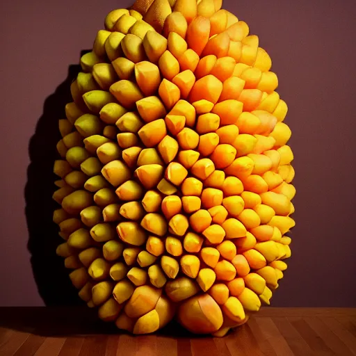 Image similar to photo of elon musk cosplaying as a mango fruit costume, highly detailed, extremely high quality, hd, 4 k, 8 k, professional photographer, 4 0 mp, lifelike, top - rated, award winning, cinematic, realistic, detailed lighting, detailed shadows, sharp, no blur, edited, corrected, trending