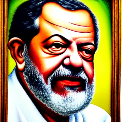 Image similar to of a portrait of luiz lula da silva, f 2. 2