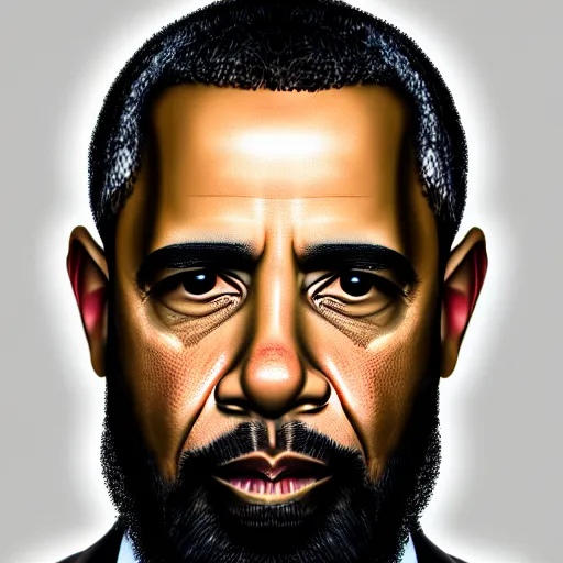 Image similar to obama with beard, xf iq 4, 1 5 0 mp, 5 0 mm, f / 1. 4, iso 2 0 0, 1 / 1 6 0 s, natural light, adobe photoshop, adobe lightroom, dxo photolab, polarizing filter, sense of depth, ai enhanced, hdr