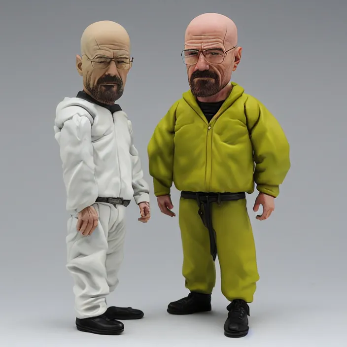 Prompt: walter white, a goodsmile figure of walter white, figurine, detailed product photo