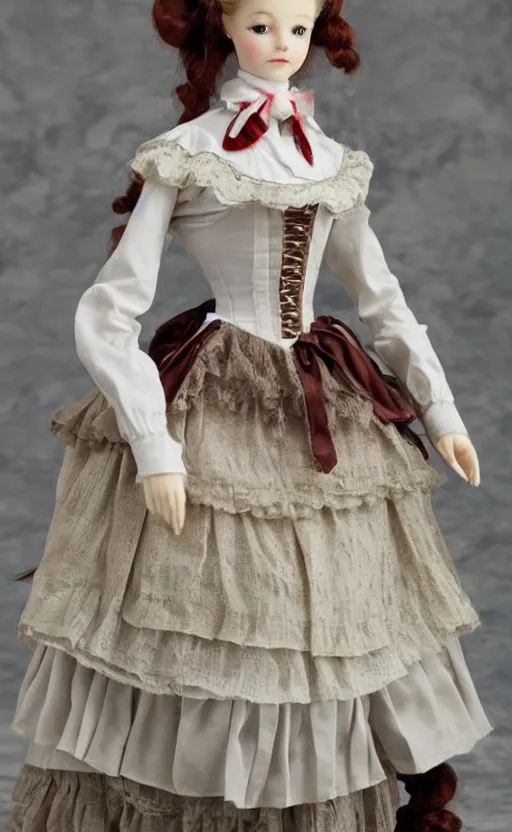 Image similar to dollfie in victorian dress