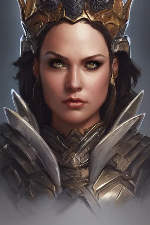 Image similar to amazon valkyrie athena, d & d, fantasy, portrait, highly detailed, headshot, digital painting, trending on artstation, concept art, sharp focus, illustration, art by artgerm and greg rutkowski and magali villeneuve