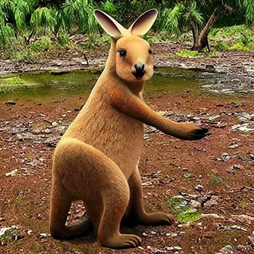 Image similar to wild gummy kangaroo, epic photo