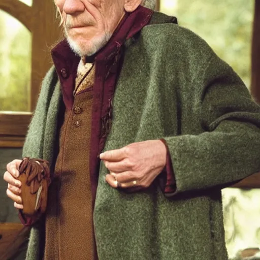 Prompt: Ian McKellen as Darby O’Gill in Darby O’Gill and the little people