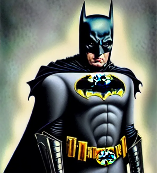 a portrait of batman wearing metal futuristic armor | Stable Diffusion ...