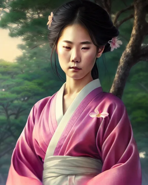 Image similar to a beautiful okinawa girl wear elegant yukata in festival | | summer night, realistic shaded, pleasant face, good looking, fine details, 4 k realistic, cryengine, realistic shaded lighting poster by greg rutkowski, magali villeneuve, artgerm, jeremy lipkin and michael garmash and rob rey