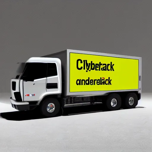 Prompt: cybertruck, minimalist advertisment