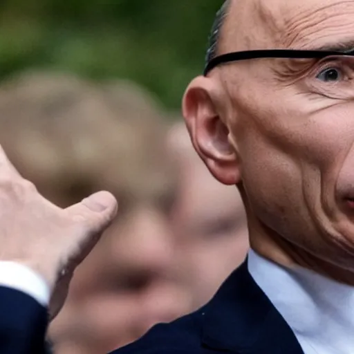 Prompt: dramatic photo of Enrico Letta just discovered that he just lost the elections
