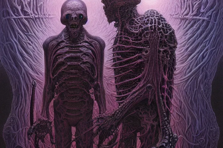 Prompt: that is not dead which can eternal lie and with strange aeons even death may die, intricate, ultra high definition, ultra detailed, symmetry, sci - fi, dark fantasy, by wayne barlowe