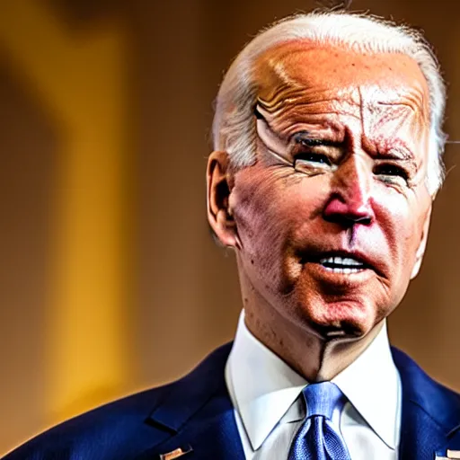 Prompt: Joe Biden with the body of a Bionicle