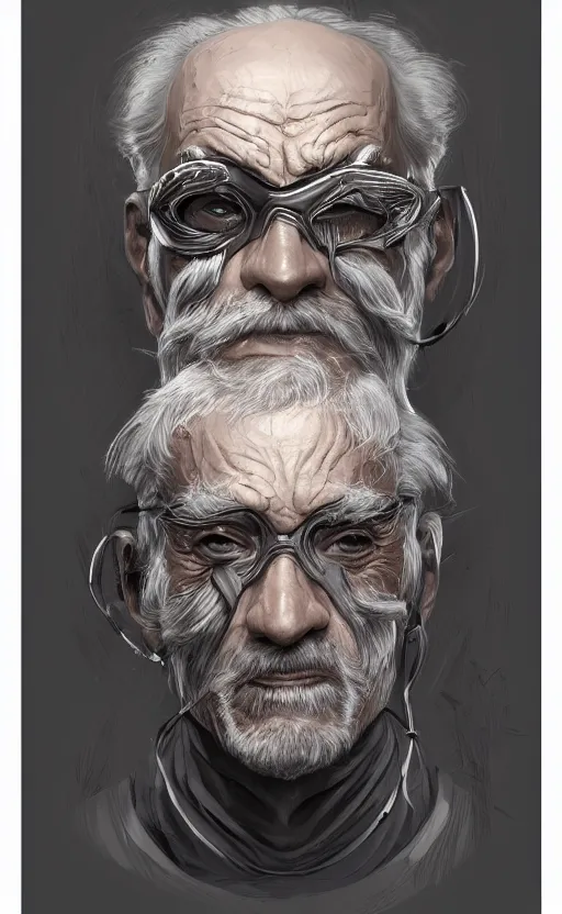 Image similar to old man doing with mask, do what we can, then leave it to god, non fiction, intricate, elegant, highly detailed, 8 k uhd, digital painting, artstation, concept art, matte, sharp focus, illustration, art by artgerm and paul lung and samuel silva