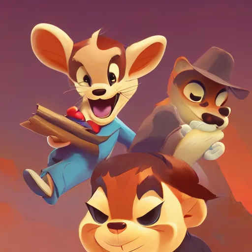 Image similar to face icon stylized minimalist chip'n dale : rescue rangers, loftis, cory behance hd by jesper ejsing, by rhads, makoto shinkai and lois van baarle, ilya kuvshinov, rossdraws global illumination