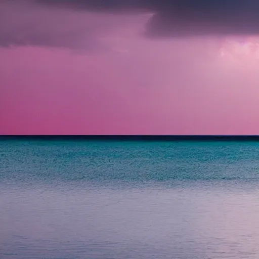 Image similar to pink clouds in the sea