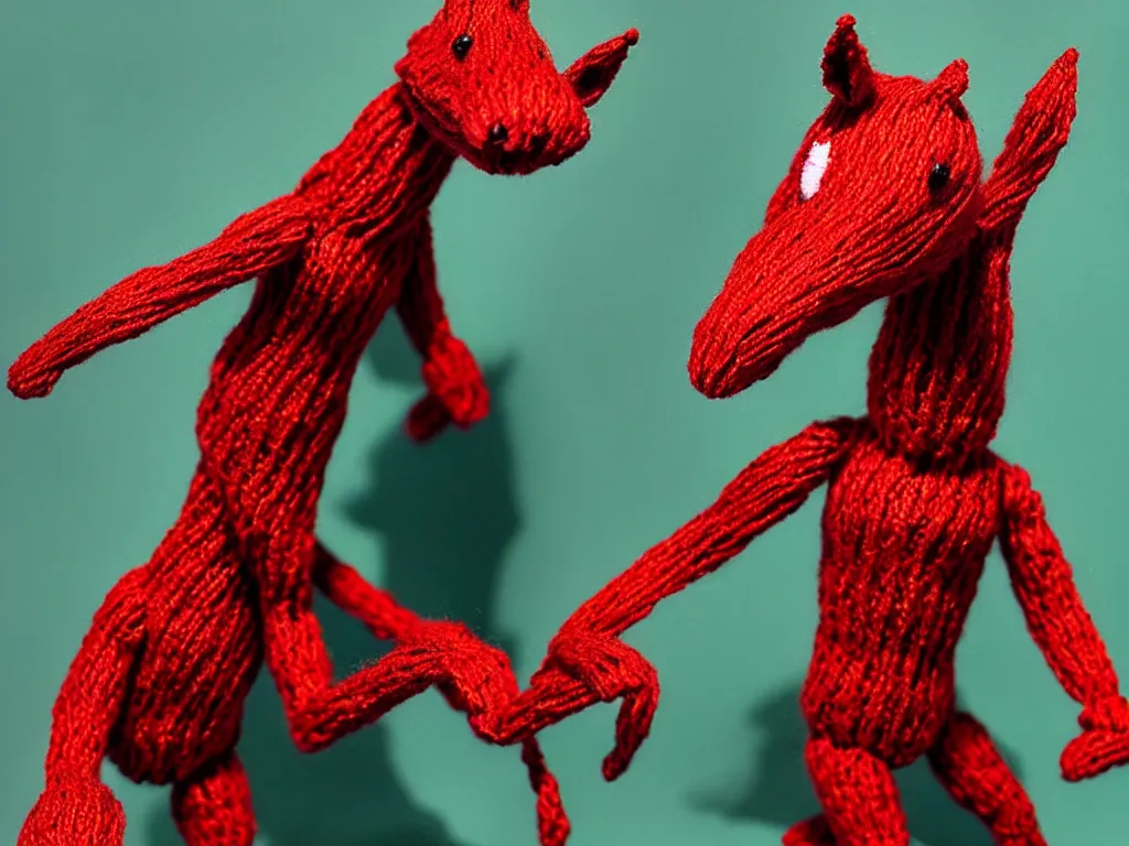 Prompt: yarny as a horse