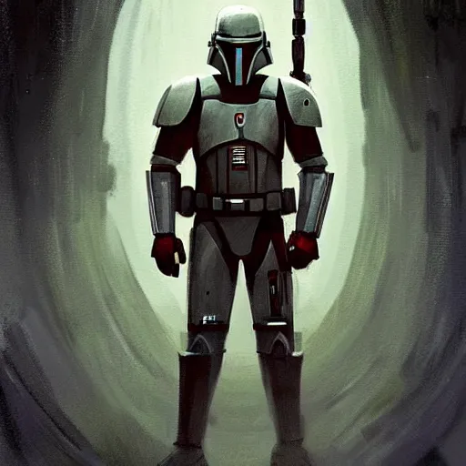 Image similar to portrait of a man by greg rutkowski, jango fett ii, samoan features, straight black hair, tall and strong, father figure vibes, star wars expanded universe, she is about 6 0 years old, wearing tactical gear, digital painting, artstation, concept art, smooth, sharp foccus ilustration, artstation hq