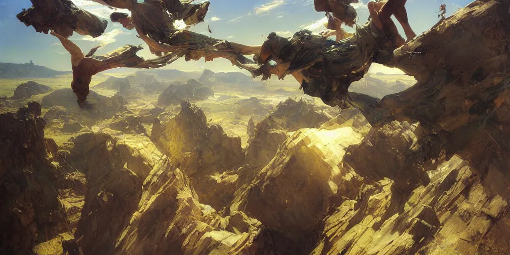 Prompt: landscape hanging upside - down from the sky two worlds facing each other horizontal symmetry inception good composition artstation illustration sharp focus sunlit vista painted by ruan jia raymond swanland lawrence alma tadema zdzislaw beksinski norman rockwell tom lovell alex malveda greg staples