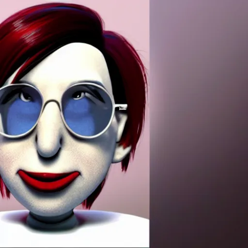 Image similar to marilyn manson as a pixar disney character from up 2 0 0 9 unreal engine octane render 3 d render photorealistic