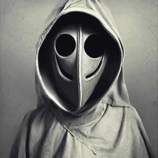 Prompt: teenage plague doctor. extremely lush lifelike detail. award - winning digital art by ansel adams, alan lowmax, steichen. surreal scientific photoillustration, masterpiece, artstation, shutterstock polycount contest winner, biomorphic. child larva plague doctor