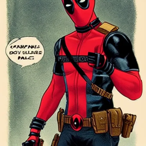 Prompt: Deadpool as a police officer