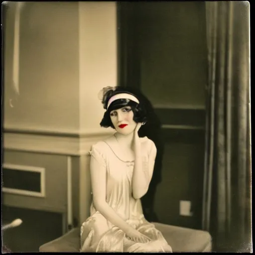 Prompt: a vintage 1 9 2 0 s kodachrome slide of a romantic academia aesthetic of a woman.