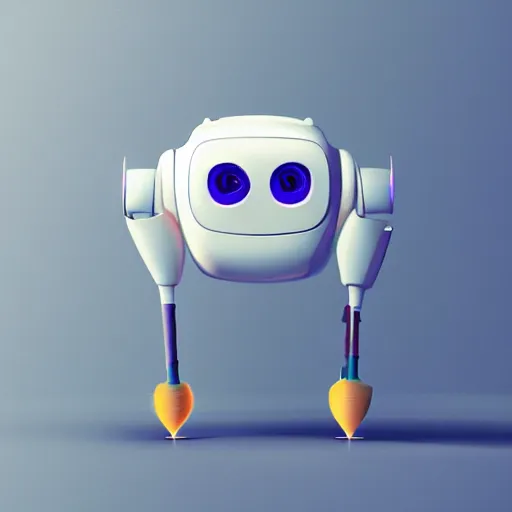 Image similar to Happy Minimalist robot in the shape of a paintbrush, beautiful lighting, sharp, details, hyper-detailed, pixar, 8K