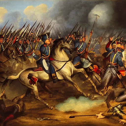 Image similar to ethiopian charge at the battle of waterloo